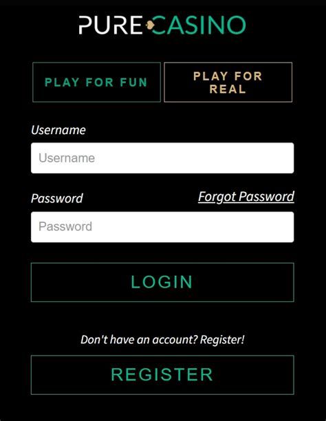 pure casino login|pure fortune casino.